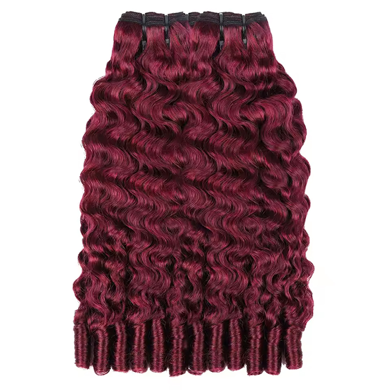 99J Burgundy Burmese Curly Bun - Hair Care Women 评论和价格