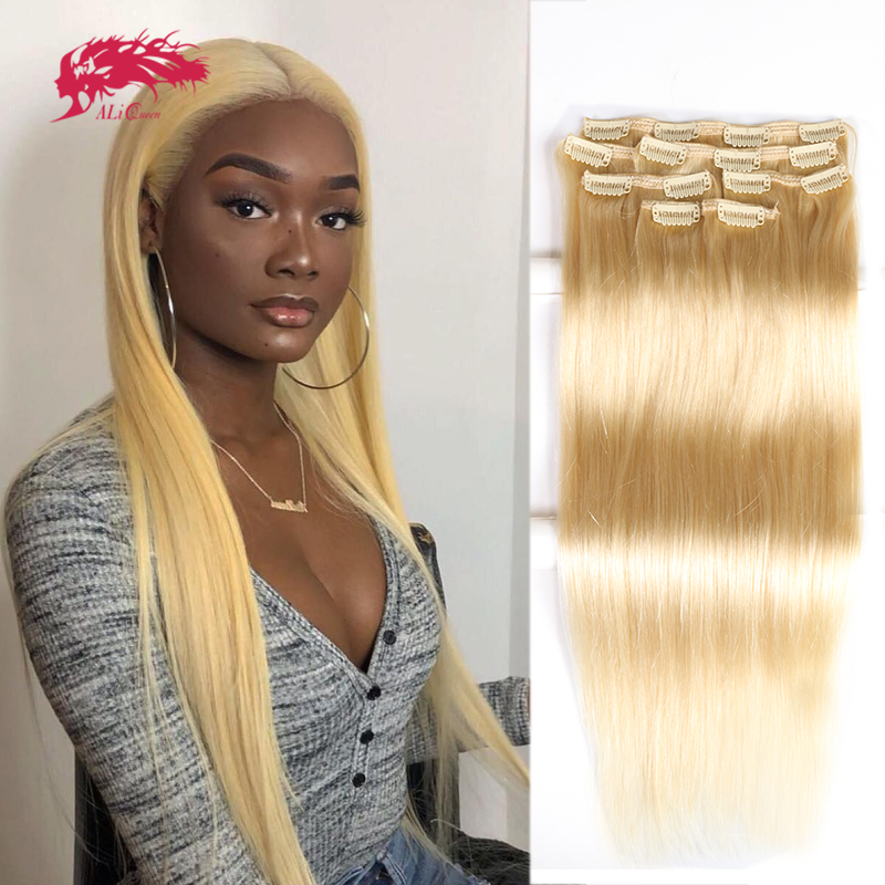 Ali Queen 7Pcs Clip in Hair Ex - Hair Care Women 评论和价格