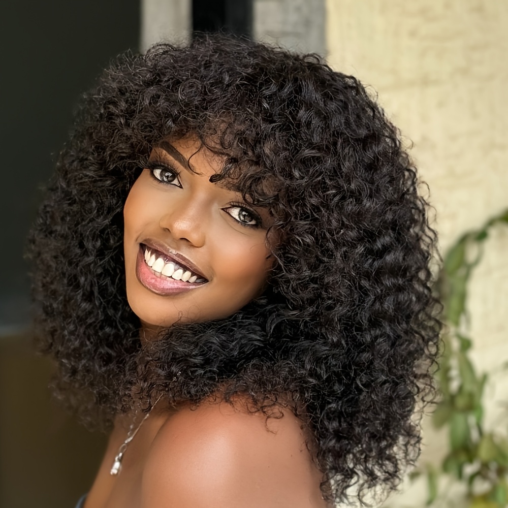 200% Density Human Hair Curly  - Hair Care Women 评论和价格